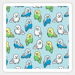 Budgie Pattern Magnet